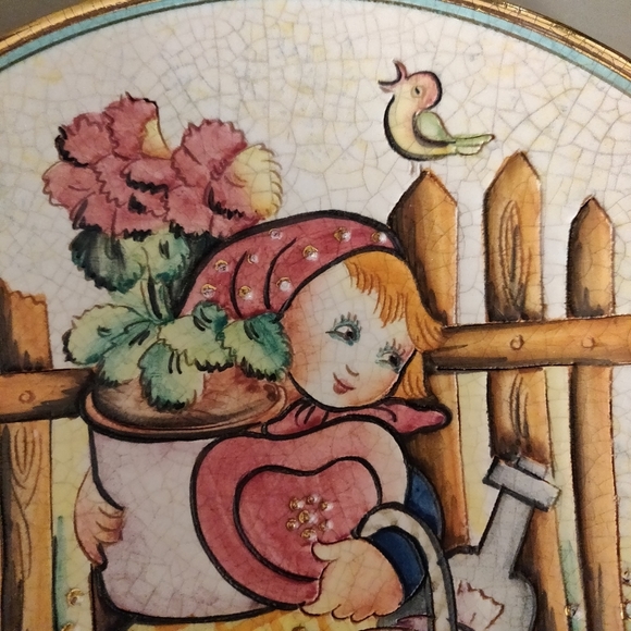 V. Tiziano Hand Painted & Etched Valentine's Day 1978 Plate Limited Edition #918 - Picture 3 of 8